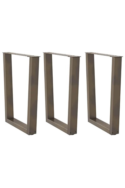 vidaxl Picioare de masă în formă de V, 3 buc., oțel , 70x(72-73,3) cm