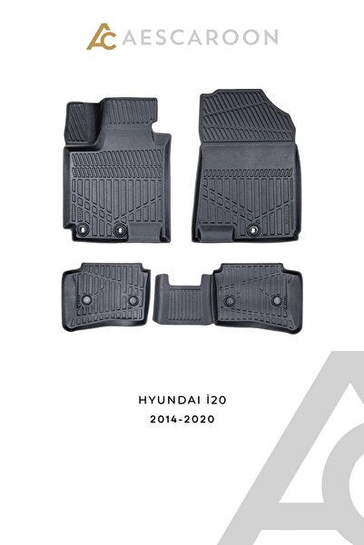 Hyundai İ20 2014-2020 Arası 3D Havuzlu Paspas