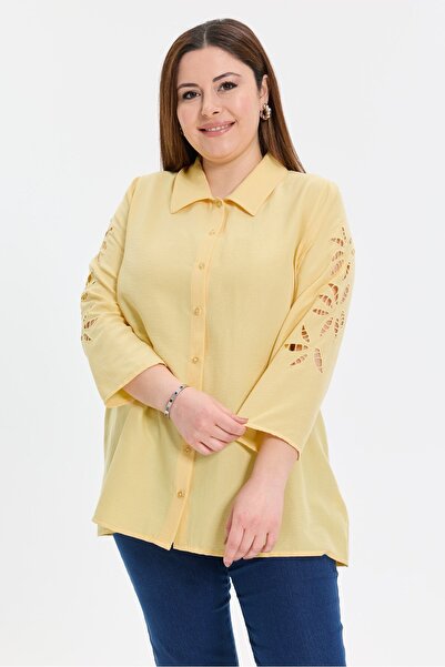 Yasemen Nakışlı Gömlek
