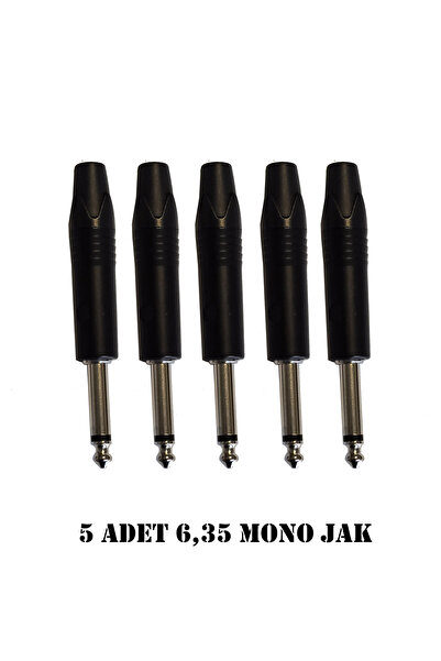 chester 6.35 mm Mono Çivi Jak Lehim Tipi Fiş Enstrüman Gitar Amfi Mikser Ses ...