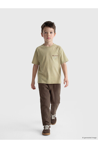 LC Waikiki Brown Regular Fit Boys' Trousers