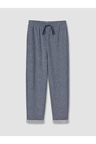 LC Waikiki Navy Blue Patterned Boys' Sweatpants