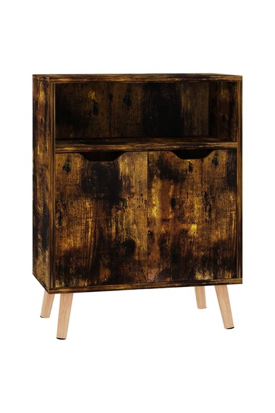 vidaxl Servantă, stejar afumat, 60x30x72 cm, lemn prelucrat