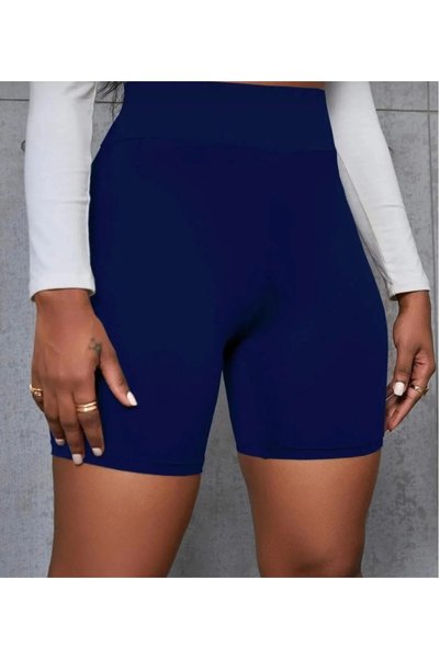 OK BLUME Women's High Waist Shorts Leggings Diving Fabric