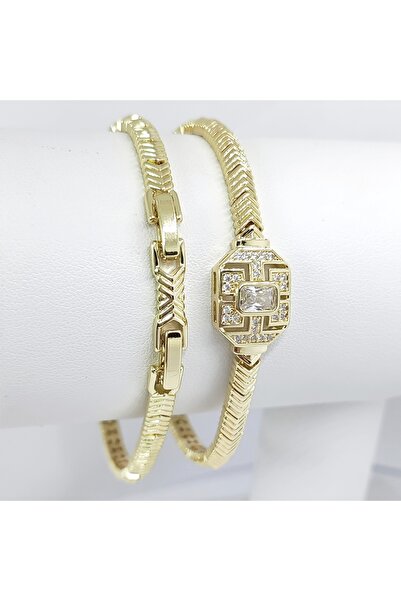 Milena BRATARA DAMA PLACATA CU AUR 14K -LUNGIME 19CM