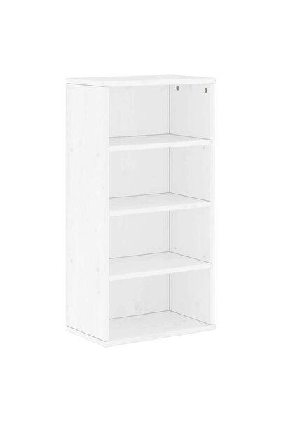 vidaxl Dulap lateral „ODDA” alb 40x24x79 cm, lemn masiv de pin