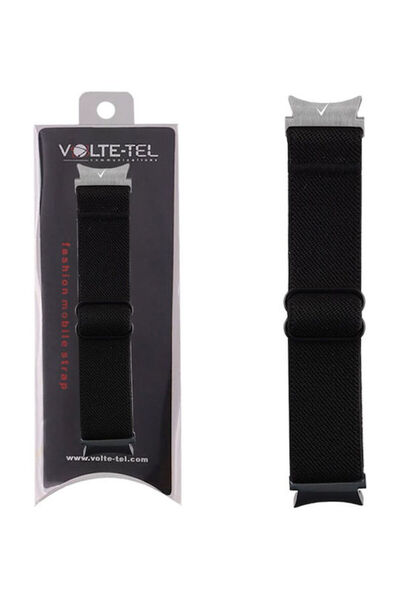 Other Volte-Tel Υφασμάτινο Λουράκι Μαύρο (για Apple Watch 38/40/41/42mm)