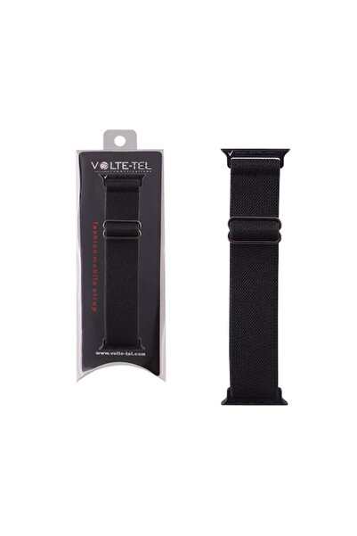 Other Volte-Tel Υφασμάτινο Λουράκι Μαύρο (για Apple Watch 38/40/41/42mm)