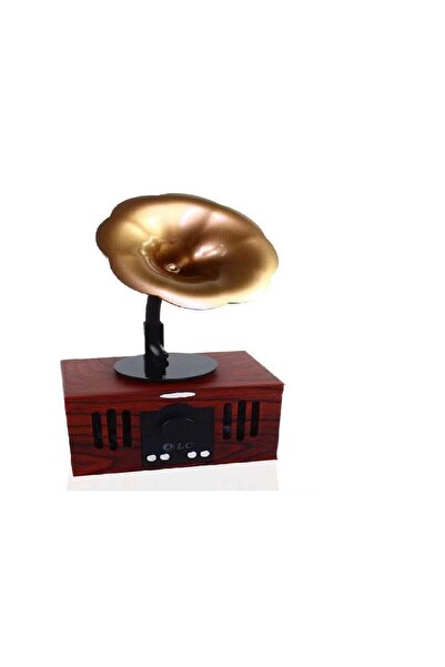 DLC Classic Style Wireless Bluetooth Speaker dlc-32249b Brown/Gold/Black