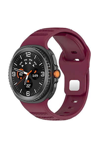 Techsuit Λουράκι Σιλικόνης Μπορντό (Samsung Galaxy Watch8 40mm, Watch8 44mm, ...