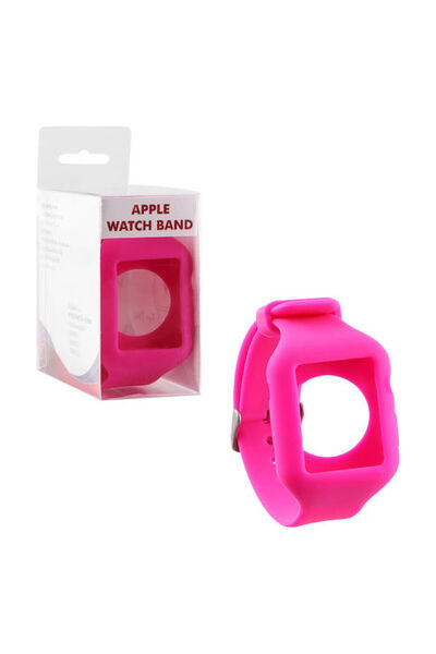 Other Volte-Tel Πλαίσιο με Λουράκι Σιλικόνης Σκούρο Ροζ (Apple Watch 44/45/46...