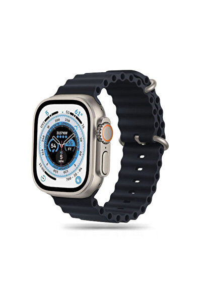 Tech-Protect Iconband Pro Λουράκι Σιλικόνης Μαύρο (Apple Watch 44/45/46mm/Ult...