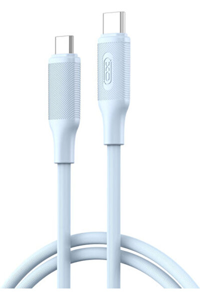 Xo Nb-q265b Καλώδιο USB 2.0 USB-C Αρσενικό σε USB-C 60W PD Μπλε 1μ