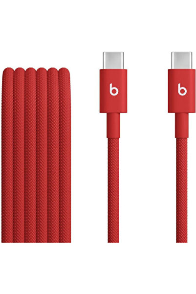 Apple Πλεκτό Καλώδιο USB 2.0 USB-C Αρσενικό - USB-C 60W Κόκκινο 1.5μ MDGF4ZM/A