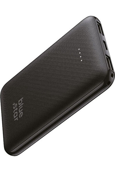 Blue Star W0539 Power Bank 5000mAh με 2 θύρες USB-A και 1 θύρα USB-C Μαύρο