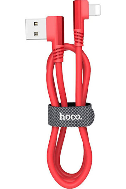 hoco. Hoco U83 Ισχυρός Γωνιακός (90 ° Καλώδιο USB-A σε Lightning Κόκκινο 1.2μ...