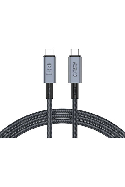 Tech-Protect Ultraboost Καλώδιο USB 2.0 USB-C Αρσενικό - USB-C 240W PD Γκρι 2μ