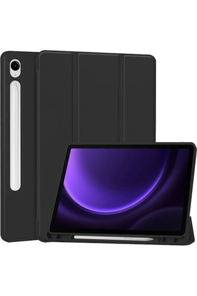 Techsuit Θήκη Flip Μαύρη για Samsung Galaxy Tab S9 FE