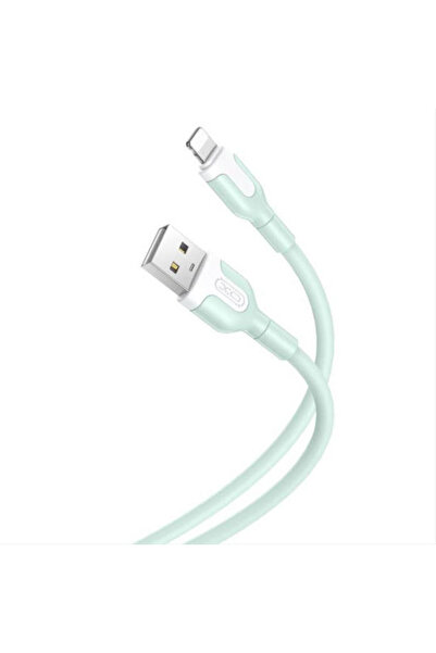 Xo NB212 Καλώδιο USB-A σε Lightning Πράσινο 1μ (16.005.0201)