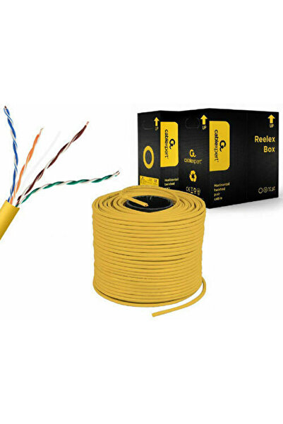 Cablexpert Καλώδιο Ethernet U/UTP Cat.5e (Gigabit) Χωρίς Βύσματα 305μ Κίτρινο...