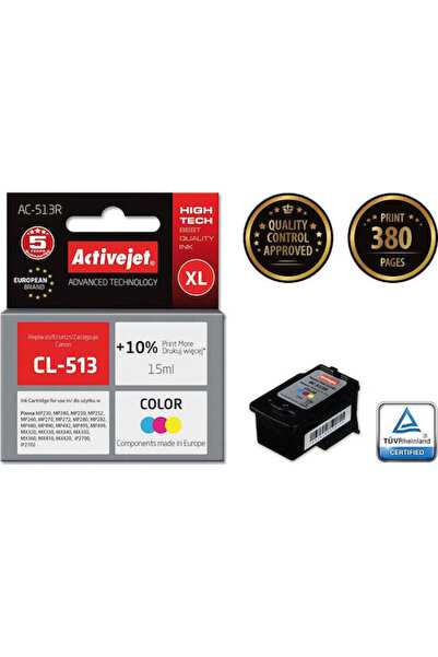 Other Συμβατό μελάνι για εκτυπωτές inkjet Active Jet, Canon CL-513, 15ml, Πολ...