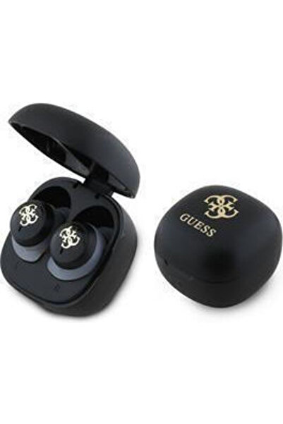 Guess 4G Logo Μίνι Ενδοωτικά Ακουστικά Bluetooth Handsfree με Θήκη Φόρτισης Μ...