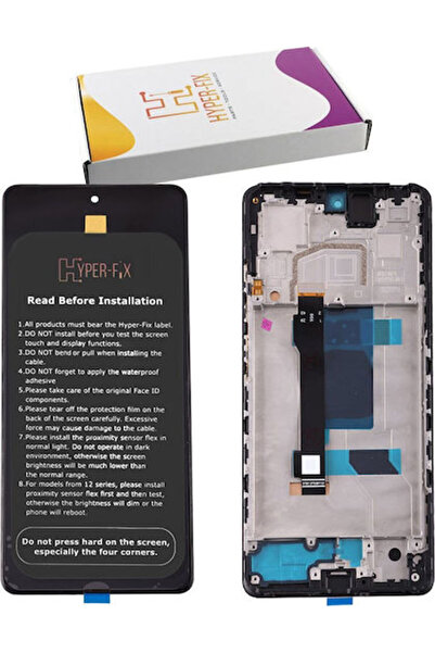 Hyper Οθόνη με μηχανισμό αφής και πλαίσιο για Xiaomi Redmi Note 12 Pro 5G (Μα...
