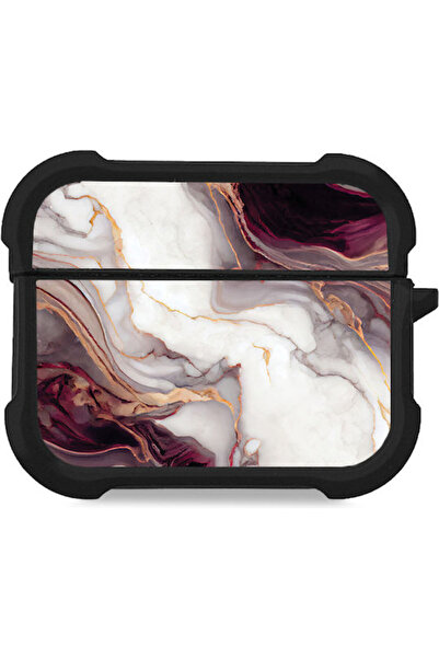 Other Θήκη Σιλικόνης Σειράς Sonique Marble σε χρώμα Μπορντό για Apple AirPods...