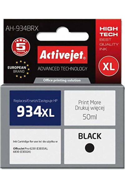 Active Συμβατό μελάνι για εκτυπωτές inkjet HP 934XL C2P23AE 50ml Μαύρο
