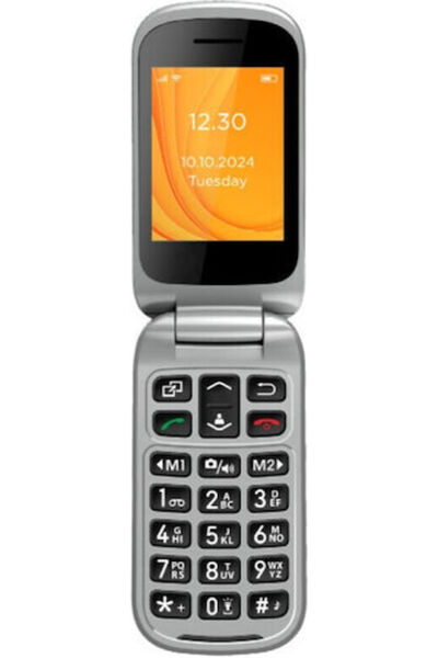 Other Egoboo Flip 4G Διπλής SIM Κινητό Τηλέφωνο με Μεγάλα Κουμπιά Μαύρο