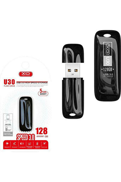 Xo U30 128GB USB 3.0 Στικάκι Μαύρο
