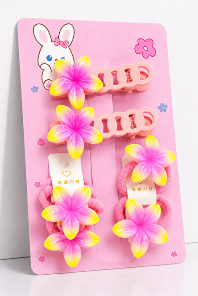 MakeWell Girl's Hair Accessory Set with Cherry Figures, 8 Pieces |   Snap Buc...