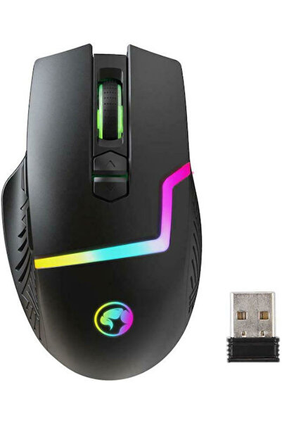 MARVO M791W Ασύρματο Ποντίκι Gaming RGB 10000 DPI Μαύρο