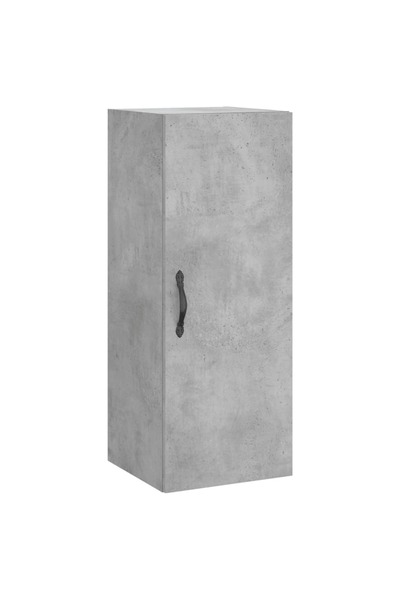 vidaxl Dulap de perete, gri beton, 34,5x34x90 cm, lemn prelucrat