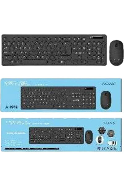 AOAS A1012 Ασύρματο πληκτρολόγιο Bluetooth Μόνο Αγγλικό US Γκρι
