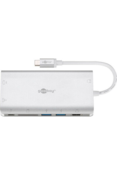 goobay Κορυφαίας ποιότητας Σταθμός σύνδεσης USB-C με HDMI 4K, PD, Ethernet, Α...