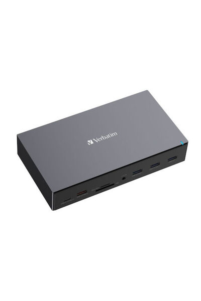 Verbatim CDS-17 USB-C Σταθμός Σύνδεσης με HDMI/DisplayPort 4K PD Ethernet Μαύρο