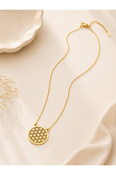 Archhazel Jewelery Flower of Life Women's Steel Necklace