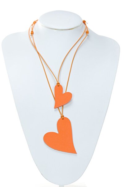HAIArt Mother-Daughter Necklace Top Bottom Set - Solar Orange