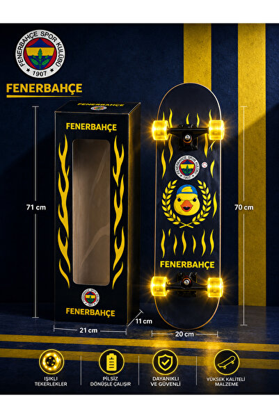 Fenerbahçe 2026 x LASVE YENİ SEZON LİSANSLI KAYKAY IŞIKLI 70*20 CM ÖZEL TASAR...