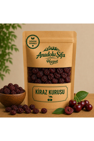 Anadolu Şifa Harput Kurutulmuş Kiraz Çekirdekli 200 Gr Doğal ve Katkısız Kuru...