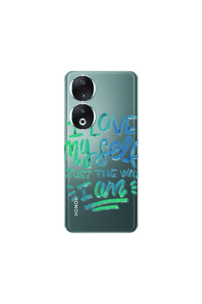 Other Honor 90 5G I Love My self Transparent Silicone TPU Θήκη