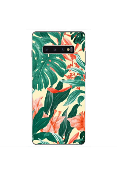 Other Samsung S10 Plus Tropic Laves Transparent Silicone TPU Θήκη