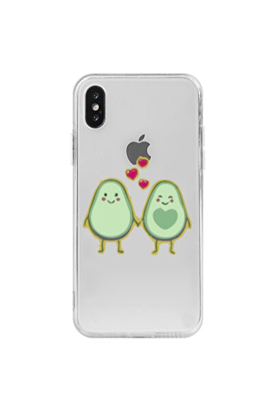 Other Apple iPhone X Avocados Transparent Silicone TPU Θήκη