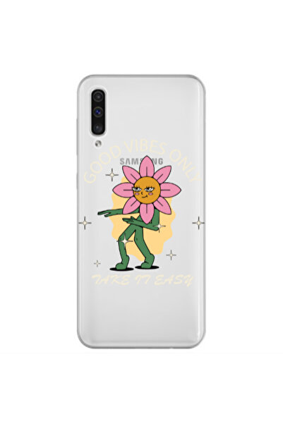 Other Samsung A50 Good Vibes Only Transparent Silicone TPU Θήκη