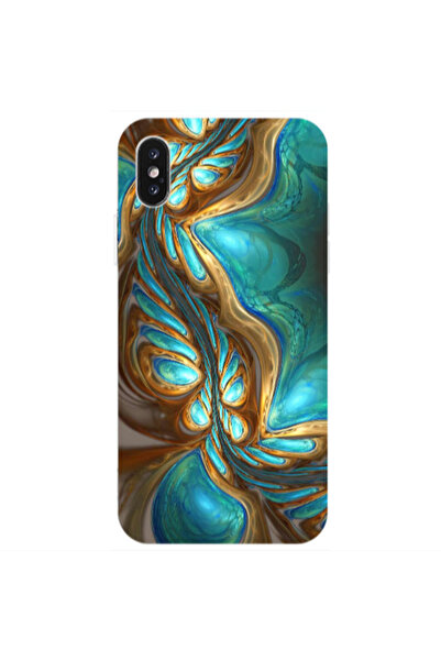 Other Apple iPhone Xs Max Marble Blurry Transparent Silicone TPU Θήκη
