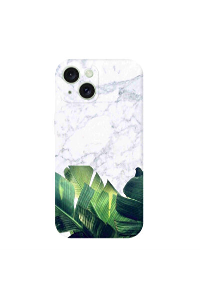 Other Apple iPhone 15 Plus Marble Laves Transparent Silicone TPU Θήκη