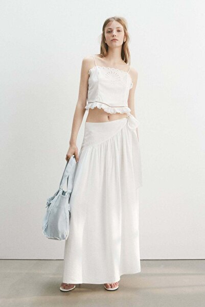 H&M Tie-detail maxi skirt
