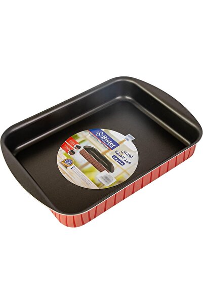 Bester Striped Rectangular Baking Pan, Non-Stick with Flat Base, Oven Safe, B...