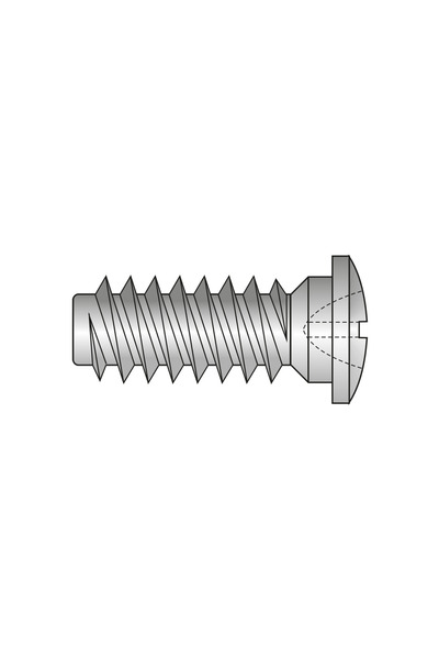 Rocast Set 100 x Eurosurub Cap Bombat R9 mm Locas Z Filet Dublu Otel Zincat-L 15